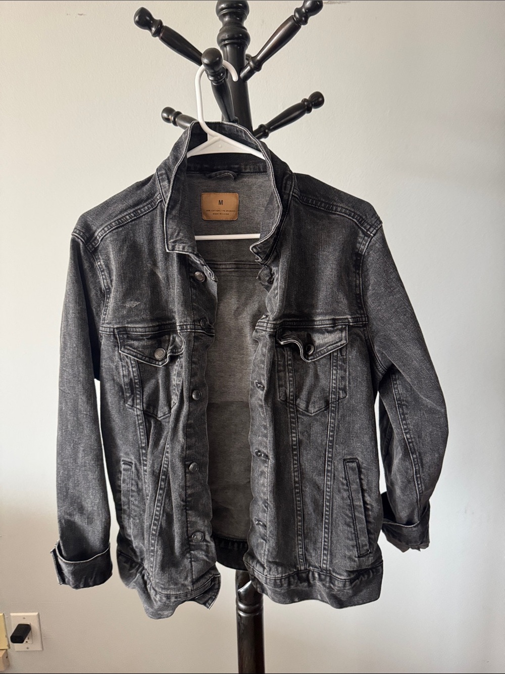 Comic Graphic Black Denim Jacket - Picture 3 of 4